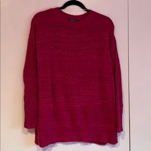 Hot pink long sweater